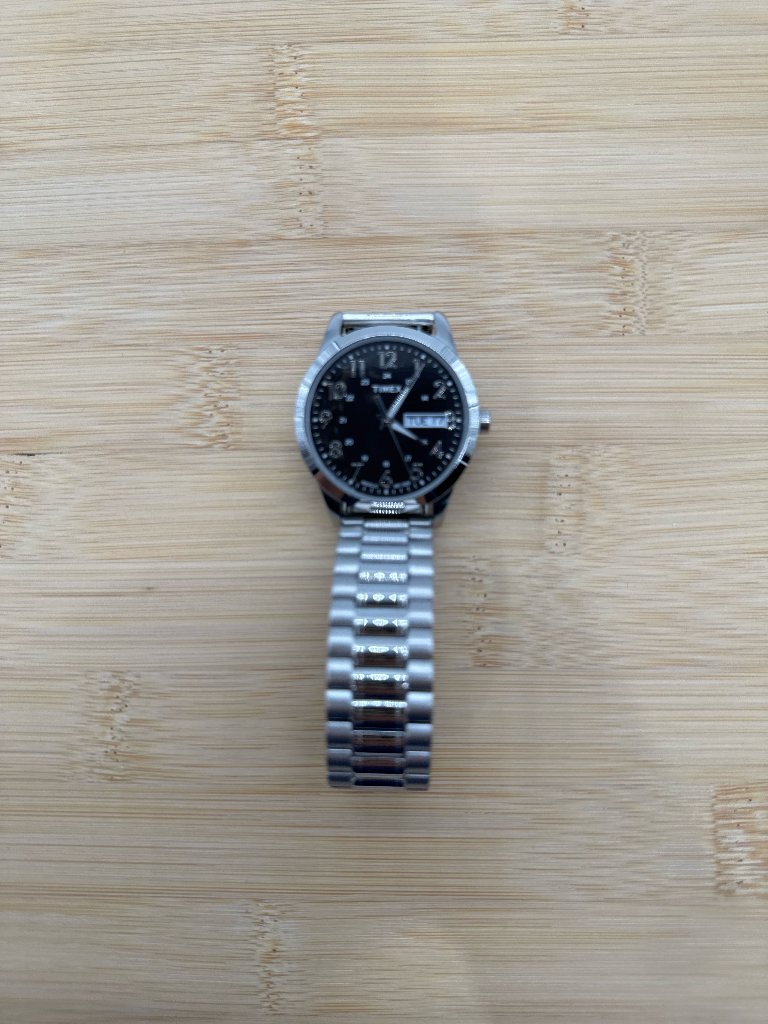 Timex Mens Watch Tw2v31400 Quartz Indiglo Black Dial Day Date 36mm